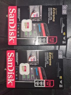 SANDISK EXTREME MICRO SD CARD 4K 190/130  256 gb 512 gb