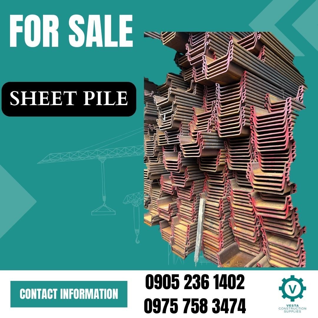 SHEET PILE (Category: Construction & Building Materials) located in Manila. Submitted by cathvesta_sales (Listing ID 1263230196, Image 1). Description: .