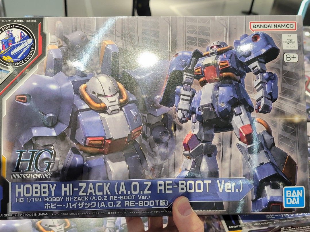 到香港現貨,福岡side-F限定HG 1/144 Hobby Hi-Zack A.O.Z reboot ver 