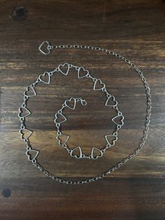 Silver Hearts Waist Chain
