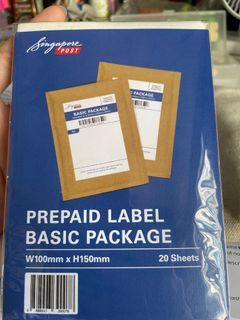 Singpost prepaid label tracked mailing stamp postage label