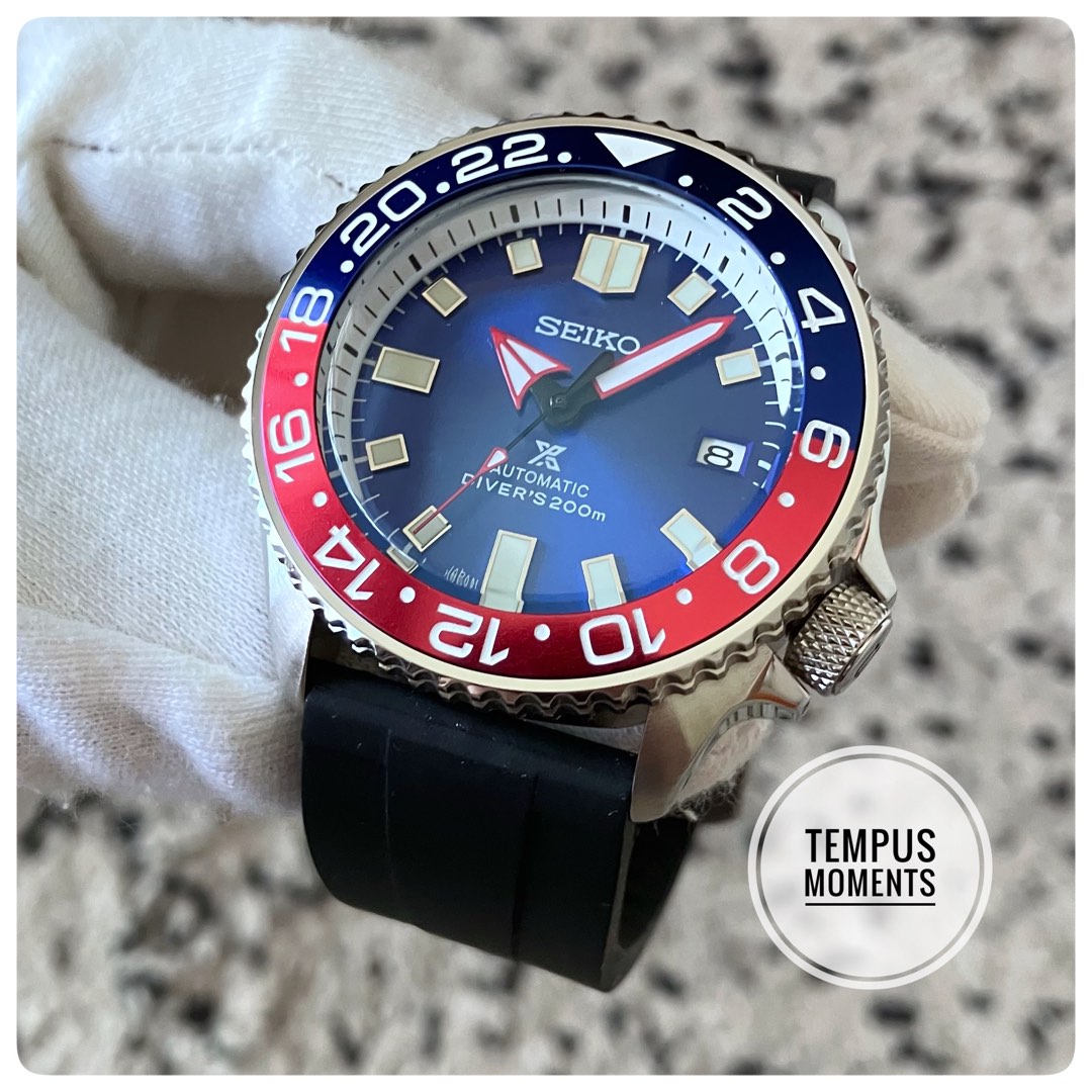 Seiko skx discount pepsi ceramic bezel