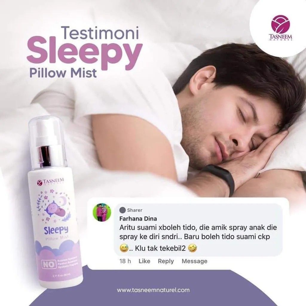 Sleepy pillow mist Tasneem Naturel, Babies & Kids, Bathing & Changing