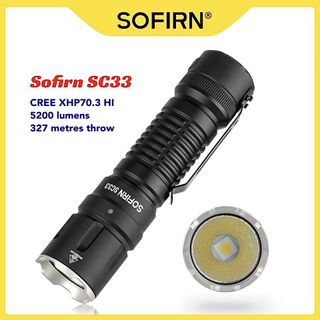 Sofirn SP33S USB C Rechargeable 5000lm Powerful LED Flashlight