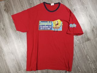 Vtg Spongebob Shirt Dated 2004 by Nickelodeon Med-Large (L30 W20