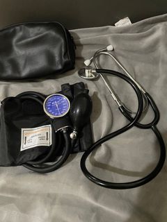Stethoscope and sphygmomanometer