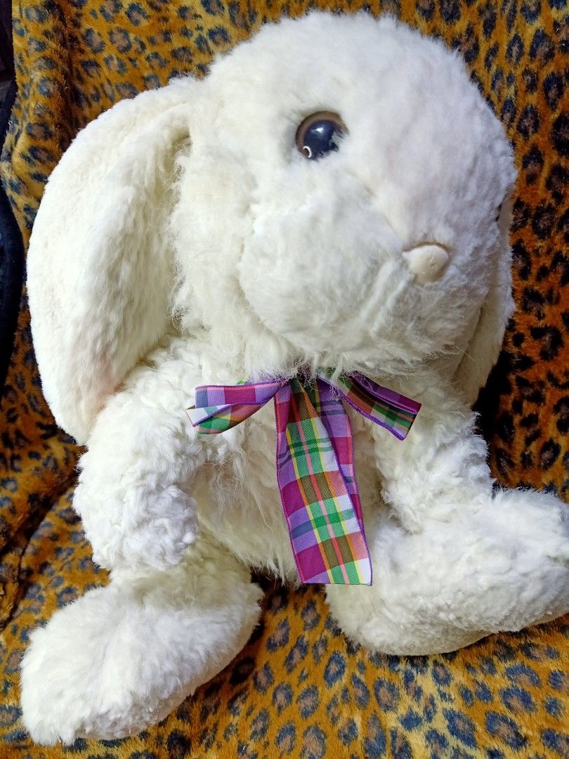 TESCO BRAND JUMBO SIZE VINTAGE WHITE BUNNY / RABBIT, Hobbies & Toys ...