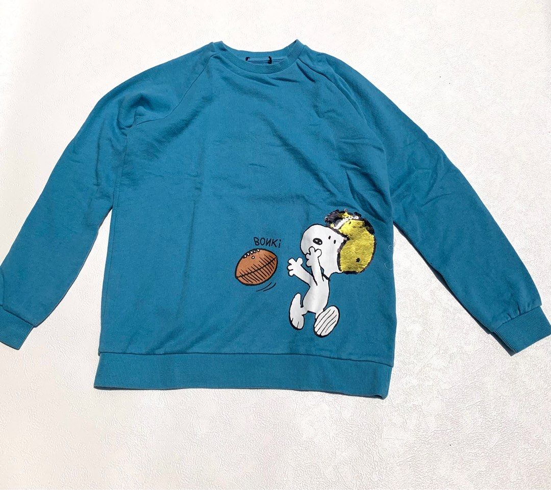 Thrift Crewneck Snoopy bukan HM Pullnbear Bershka Uniqlo