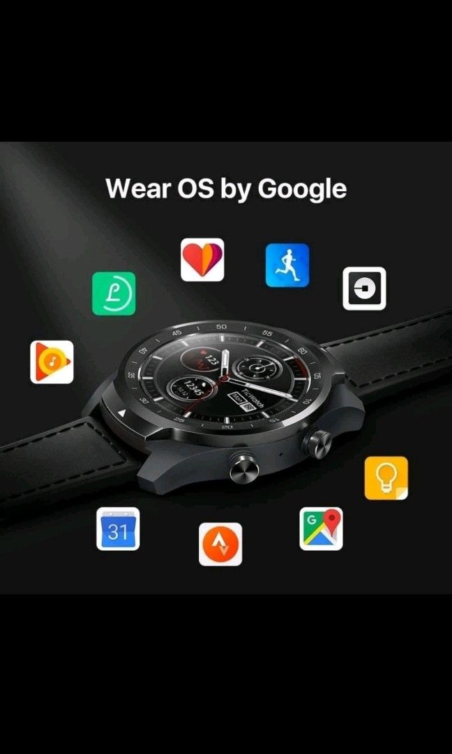 Ticwatch Pro Smartwatch Wear Fesyen Pria Jam Tangan di Carousell