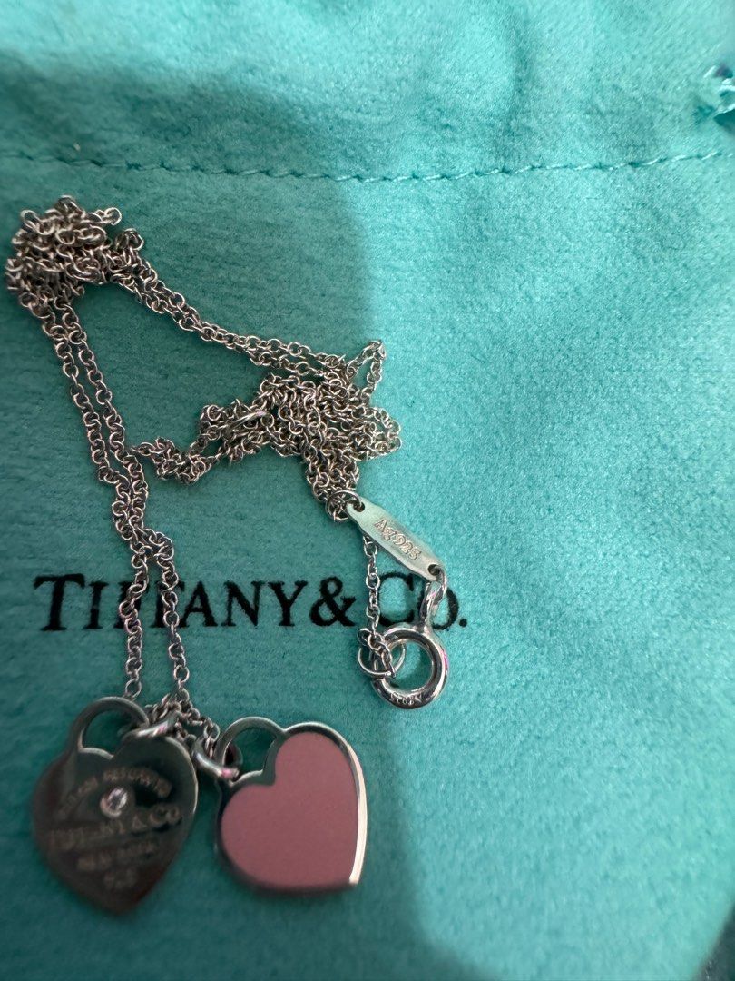 【Tiffany&Co】☆人気☆Tiffany Double Heart Tag Pendant Return to Tiffany®:Double Heart Tag Pendant in Silver, Mini