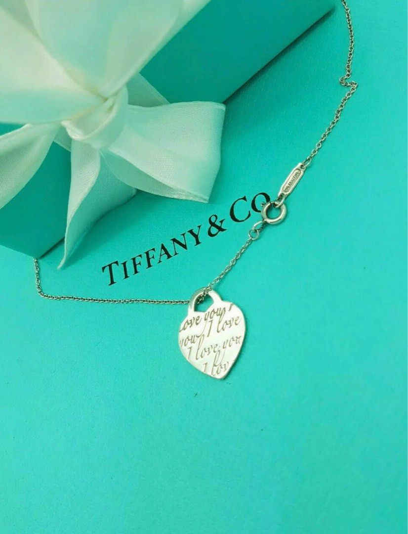 Tiffany i clearance love you necklace
