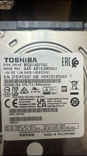 Toshiba MQ01ABF050 500 GB 2.5"