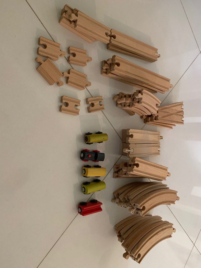 Train IKEA wooden 50 pieces Hobbies Toys Toys Games on