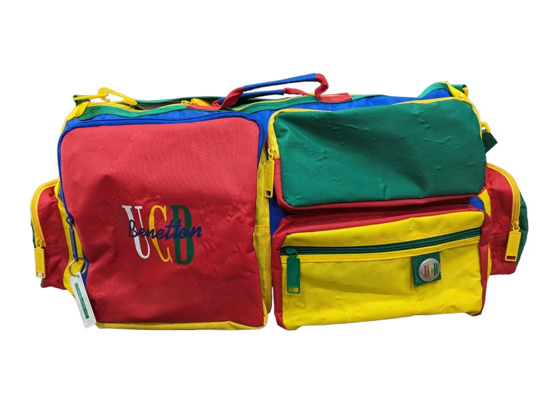 UCB UNITED COLORS OF BENETTON MULTICOLOR SLING BAG TRAVEL BAG