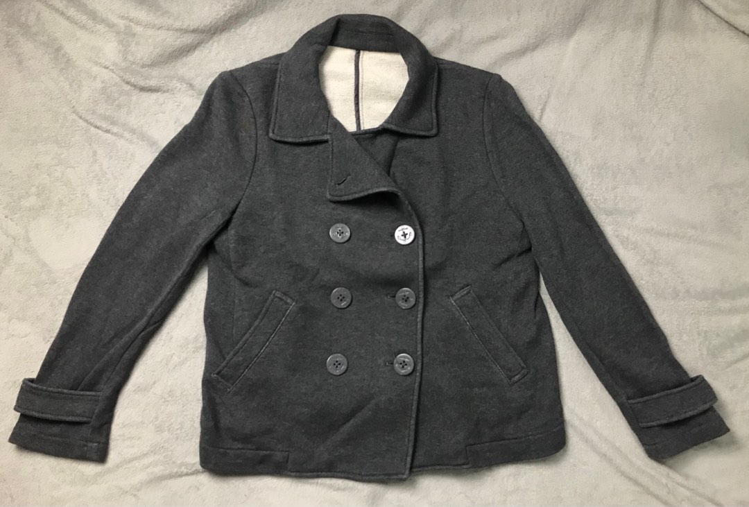 Uniqlo Pea Coat, Women's Fashion, Coats, Jackets and Outerwear on Carousell