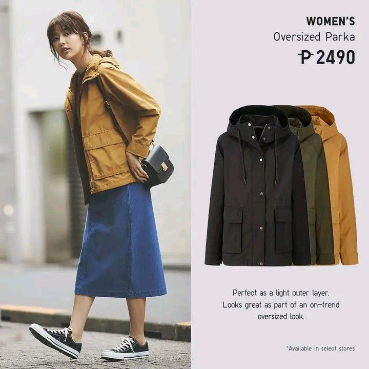 Uniqlo oversized parka online