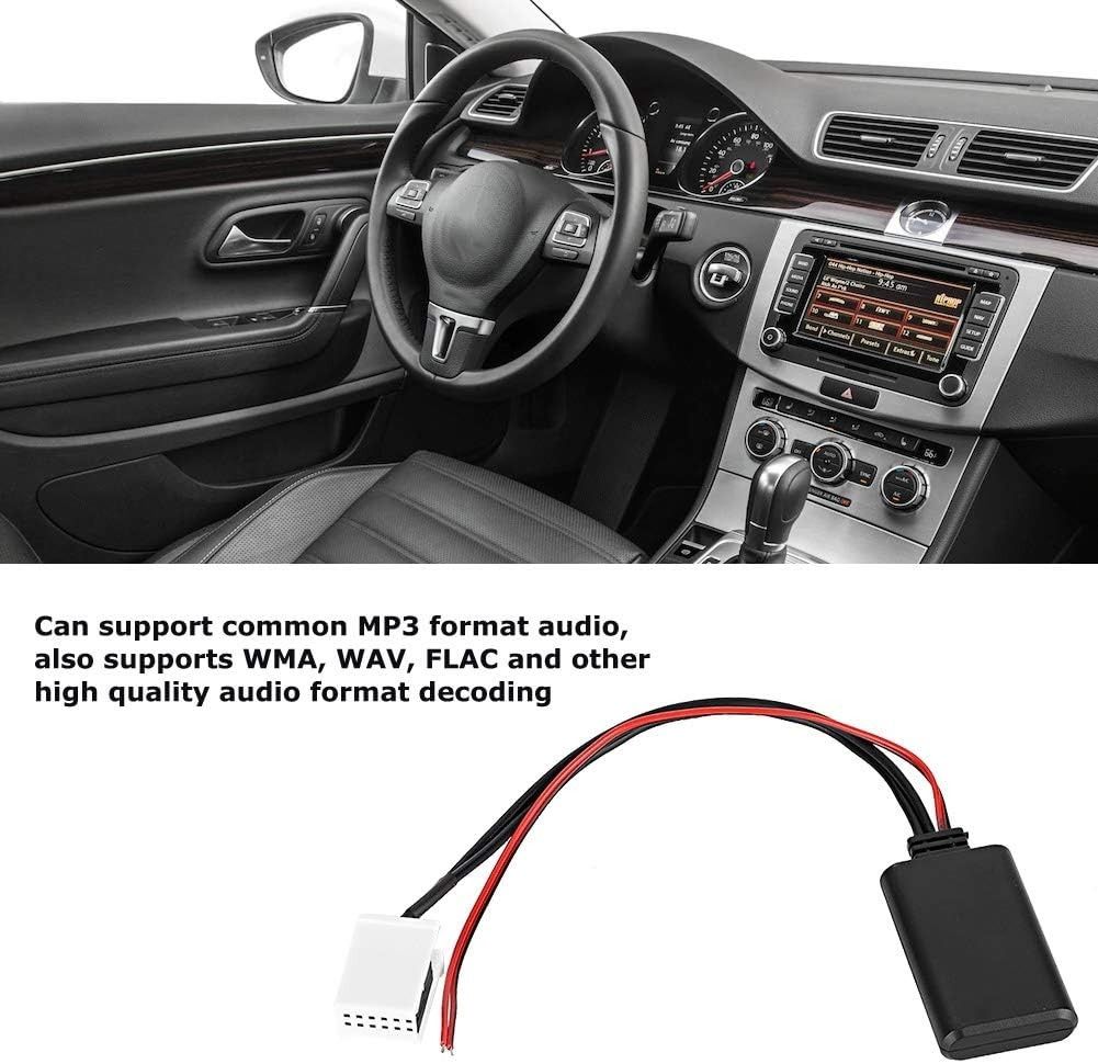 uuonee Car Bluetooth AUX Adapter, 12V 12-Pin Car Vehicle Bluetooth 4.0 AUX  Adapter for MCD RNS 510 RCD 200 210 300 310 500 510, Car Accessories,  Accessories on Carousell