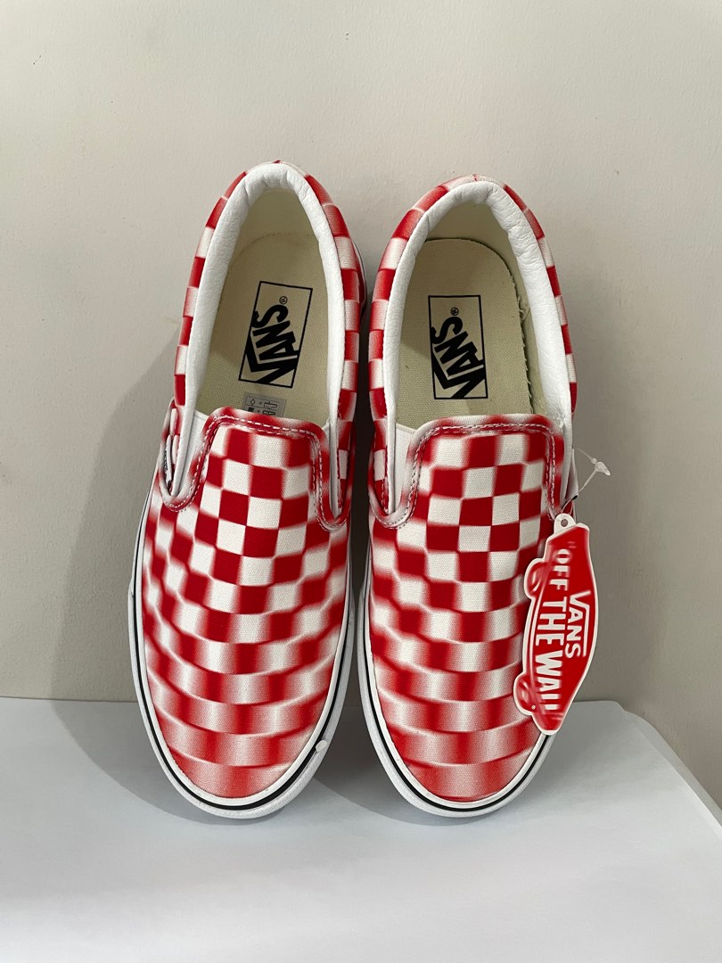 Blurry vans outlet slip ons