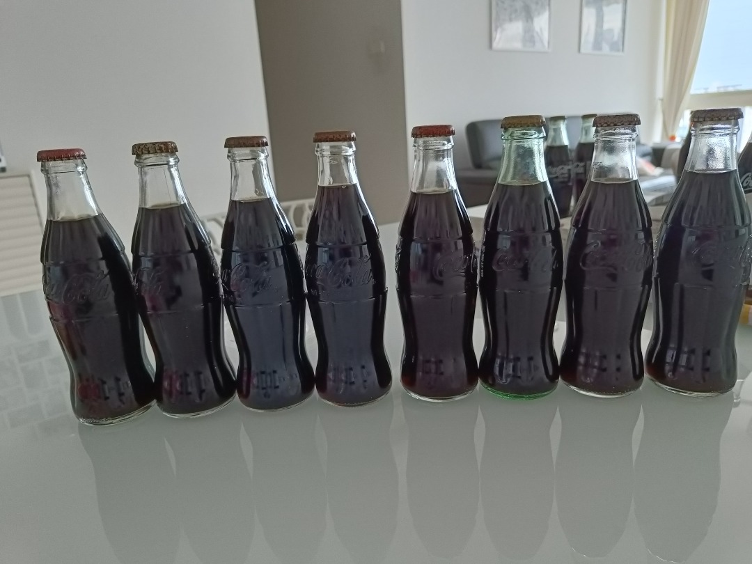 Various coke bottles from many countries. 1 coke collectible clock., Hobbies & Toys, Memorabilia