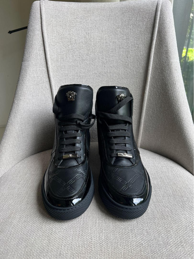 Versace high tops black cheap