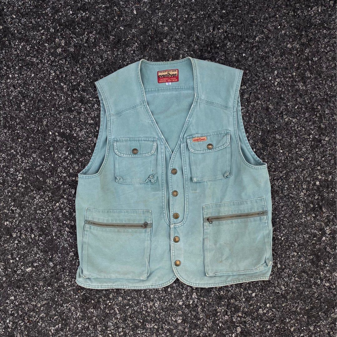 Vintage Fishing Pocket Tactical Vest Jacket