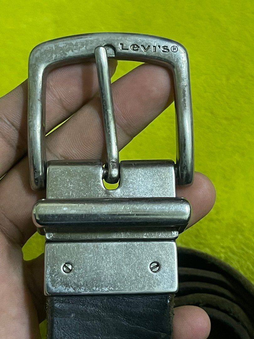 Levis 501 leather belt hot sale
