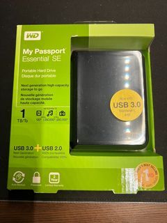 WD My Passport Essential SE 1TB Portable USB Hard Drive Storage
