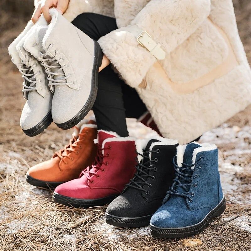 Womens fur hiking boots 2025