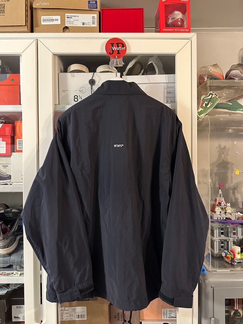 232TQDT-JKM01Chief jacket nylon weather sign 03 black