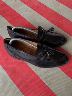 Yves Saint Laurent Black Tasseled Loafers Shoes