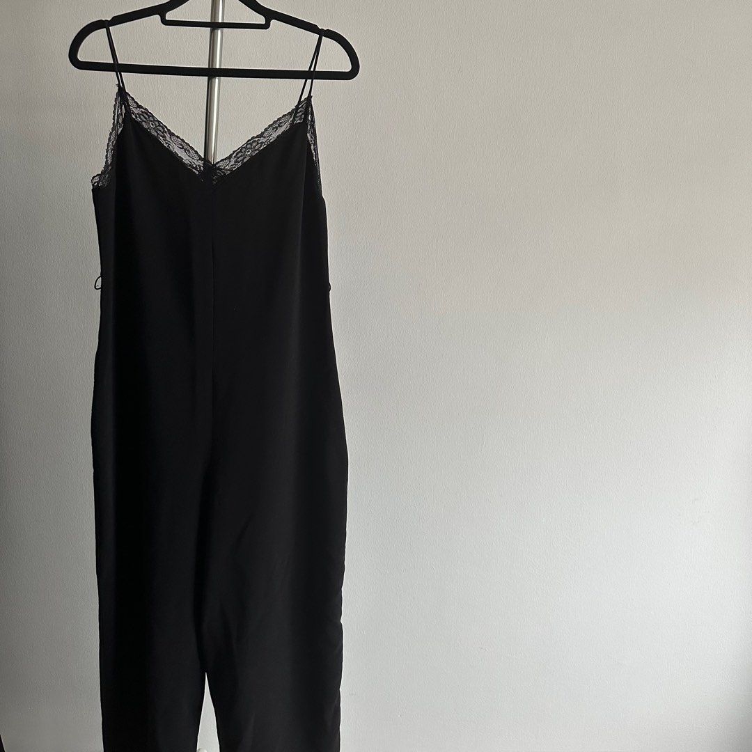 Zara Black Lace Jumpsuit