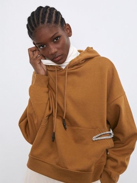 Pouch pocket sweatshirt zara sales