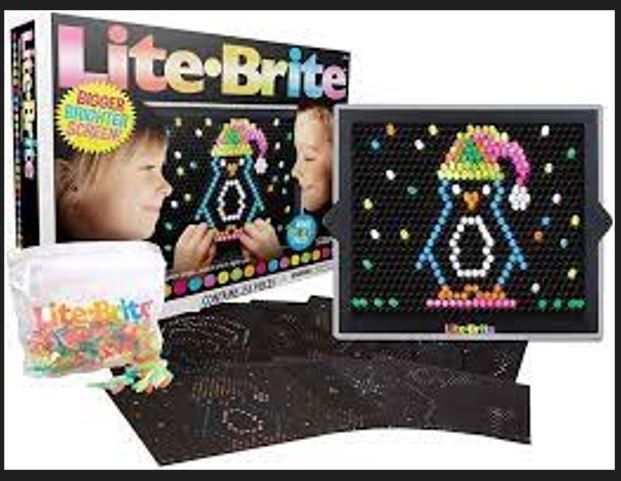 214 PC SET LITE BRITE Classic Magic Screen Colorful Glowing Pegs ...