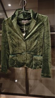 全新絲絨綠色外套64231049104514110