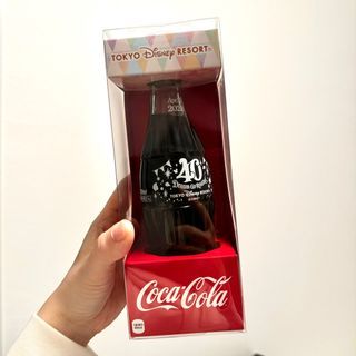 東京迪士尼 40周年可樂玻璃罐 曲線瓶 Coca-Cola 可口可樂 紀念收藏瓶 40週年限定