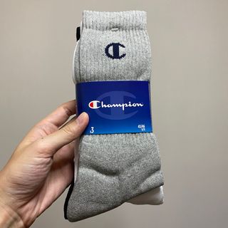 全新 現貨 正貨 Champion Crew Socks 3 pack in Col. Black White Grey Made in Portugal 黑 白 灰 襪 葡萄牙製造629376390218261120