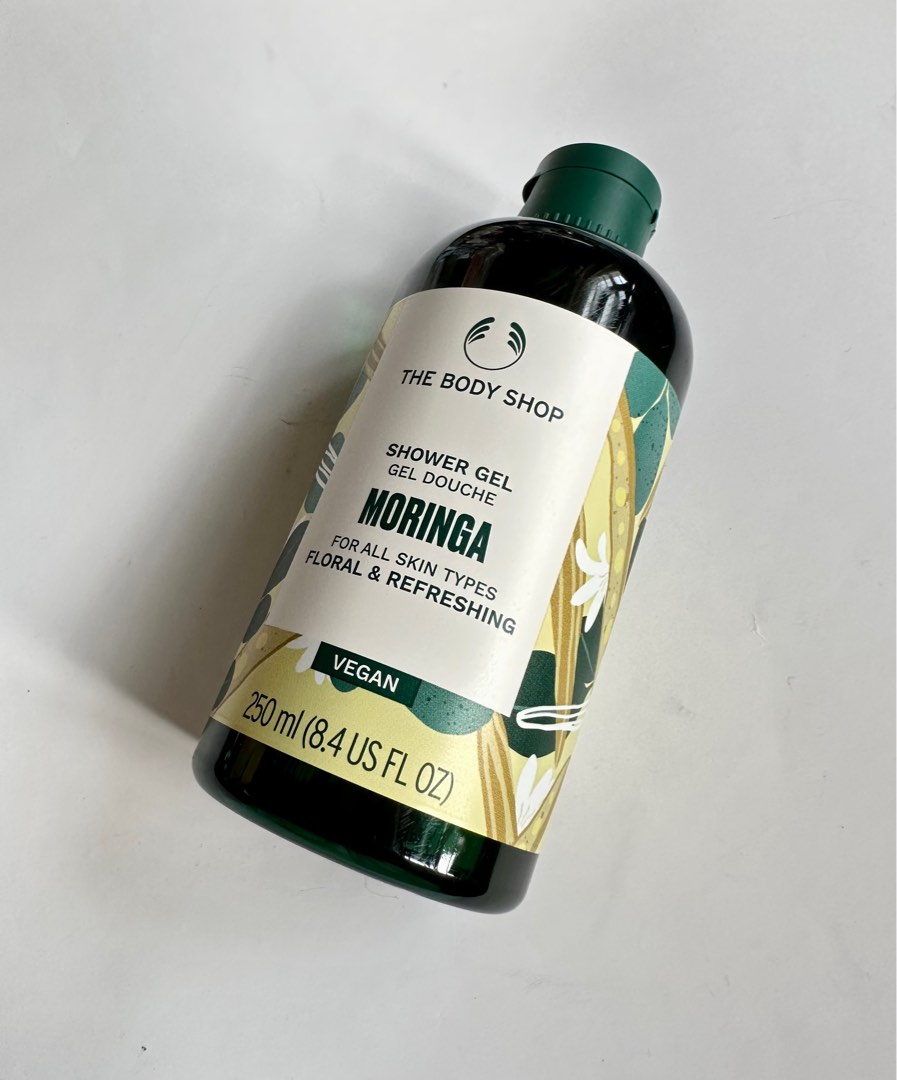 (全新 新版) The Body Shop Moringa Shower Gel (250ml) 辣木身體沐浴露 (250毫升), 美容＆個人護理, 沐浴＆身體護理, 沐浴及身體護理 身體