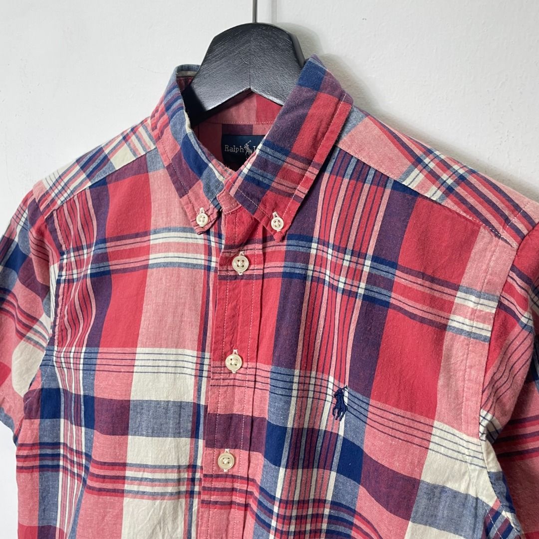 SALE 140 CM RALPH LAUREN SHIRT FOR KIDS YOUTH SIZE RED