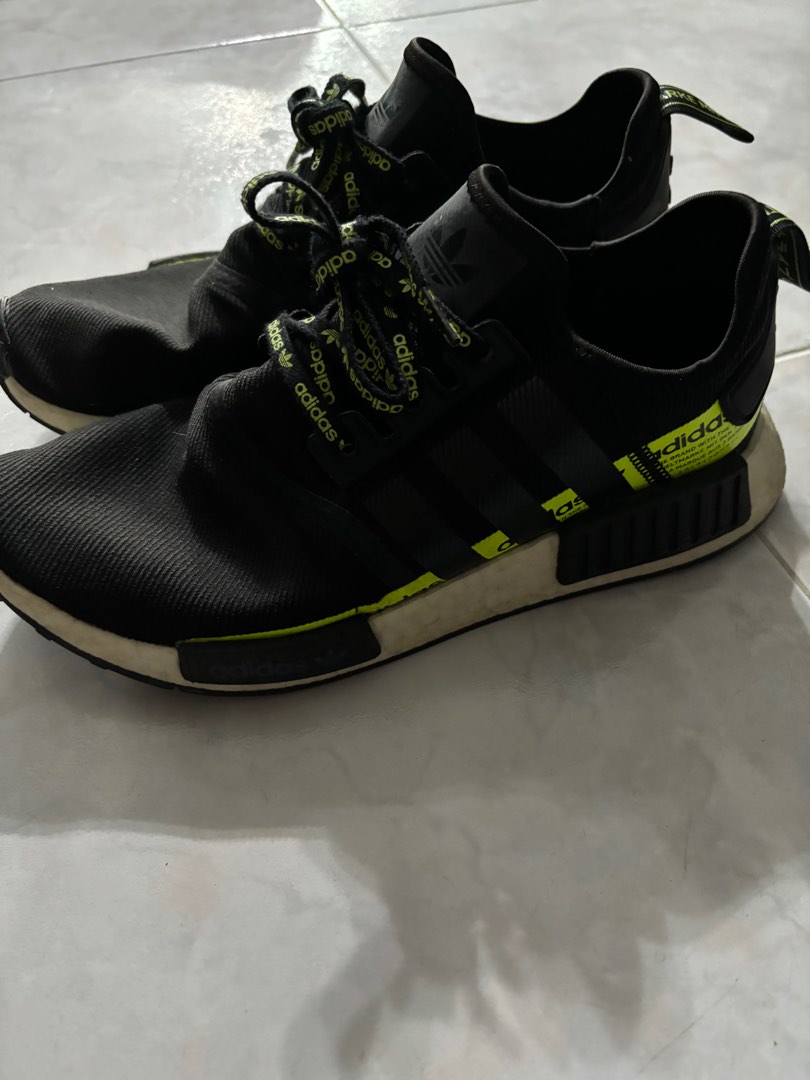 Nmd black deals and green