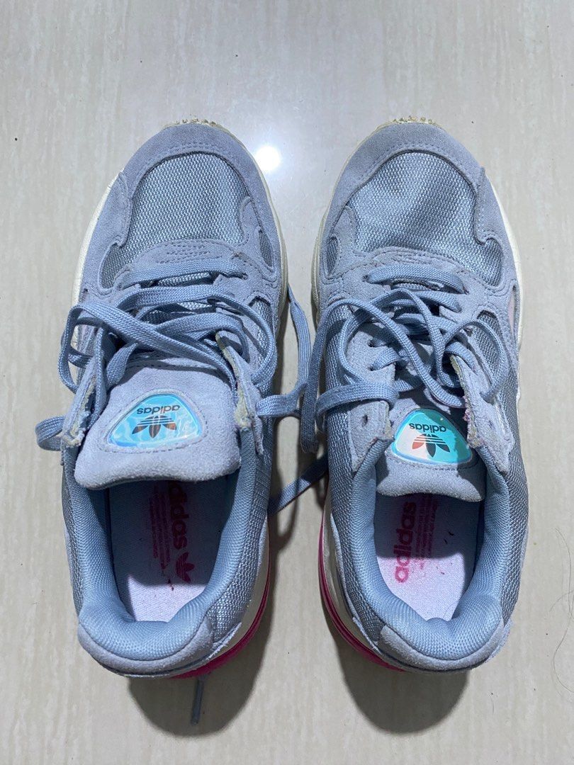 Adidas Originals Falcon gray hologram Women s Fashion Footwear
