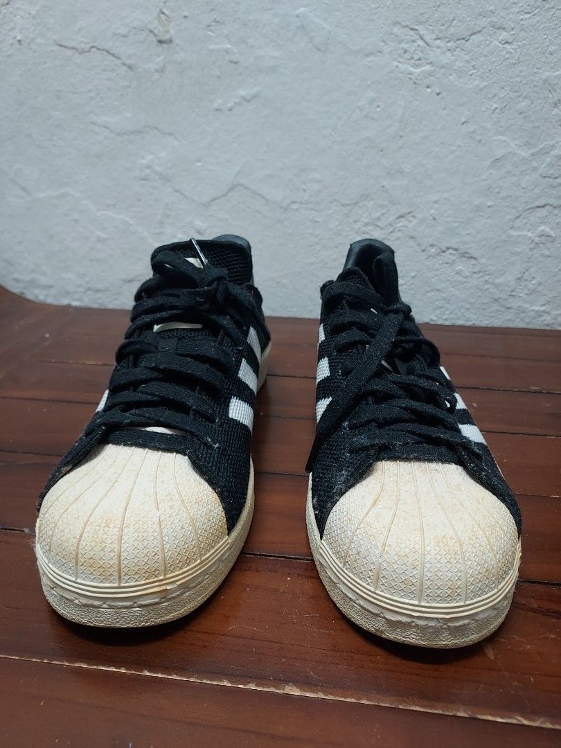 Superstar 80s primeknit mens Pink on sale