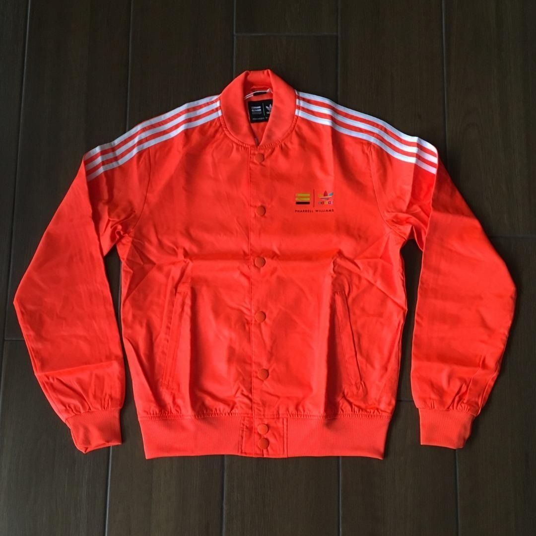 Neon orange adidas new arrivals jacket