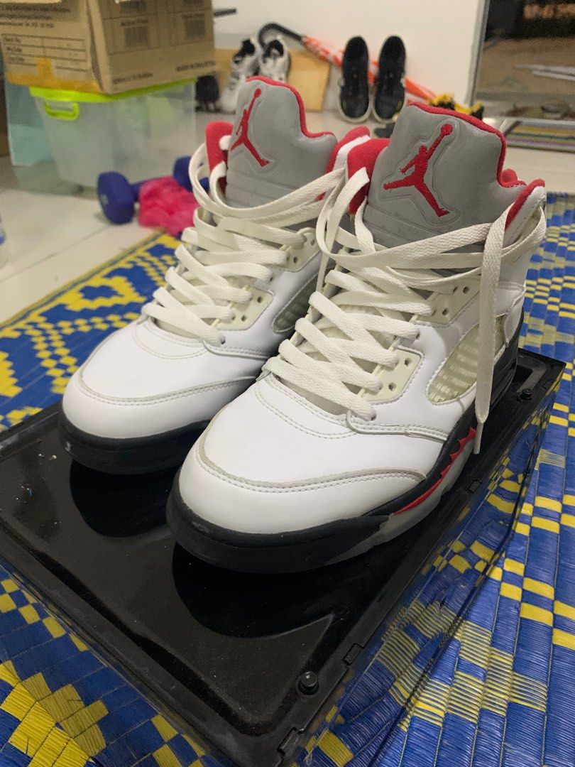 Air Jordan 5 Retro Fire Red, Men's Fashion, Footwear, Sneakers on