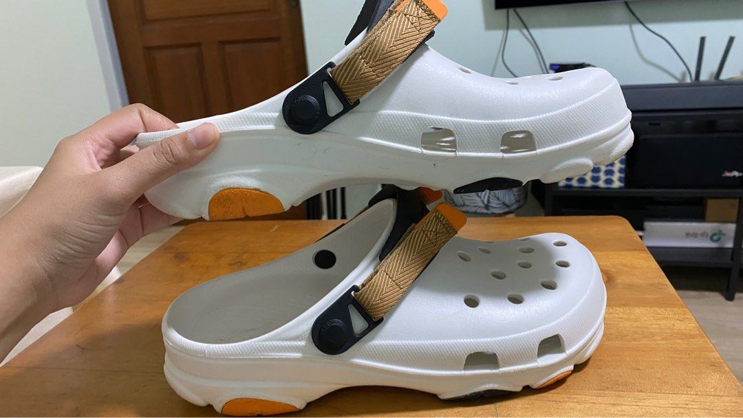 All Terrain white crocs