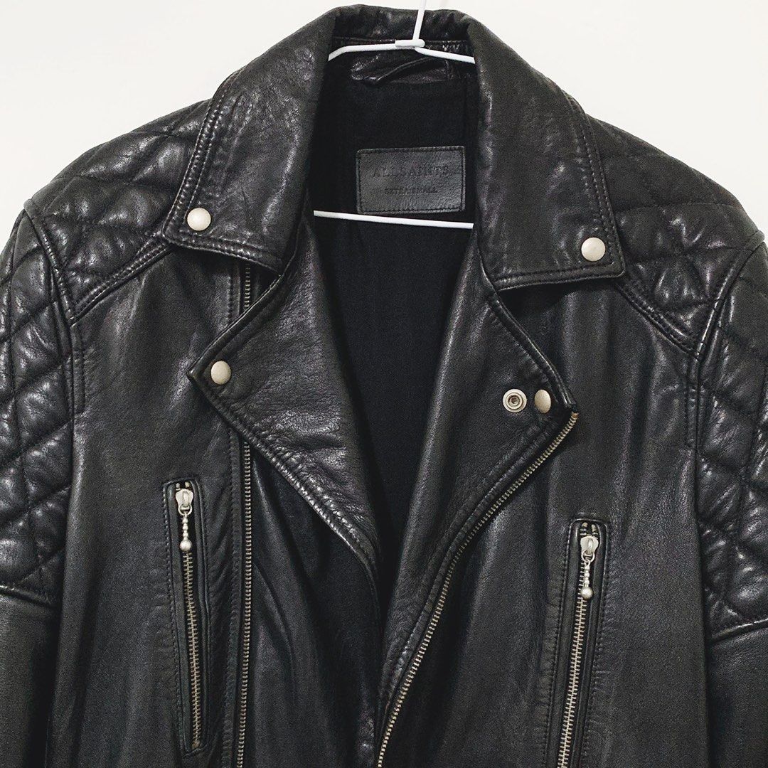 ALLSAINTS ALLSAINTS YUKU BIKER LEATHER JACKET ALL SAINTS XS JKT M TP0 2311 TP0 23