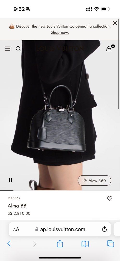 Alma bb deals monogram black