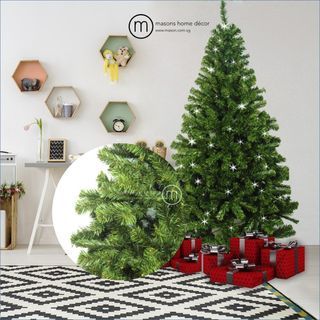 6ft Wide & Dense hyperrealistic Alpine Christmas Tree - masons