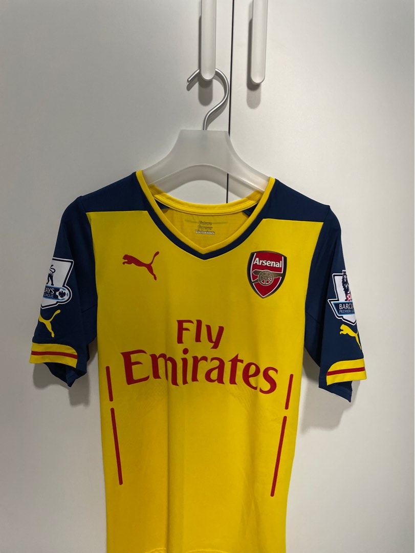 authentic jersey yellow arsenal away kit