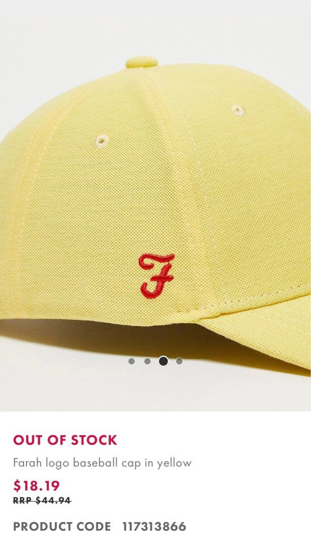 Farah outlet baseball cap