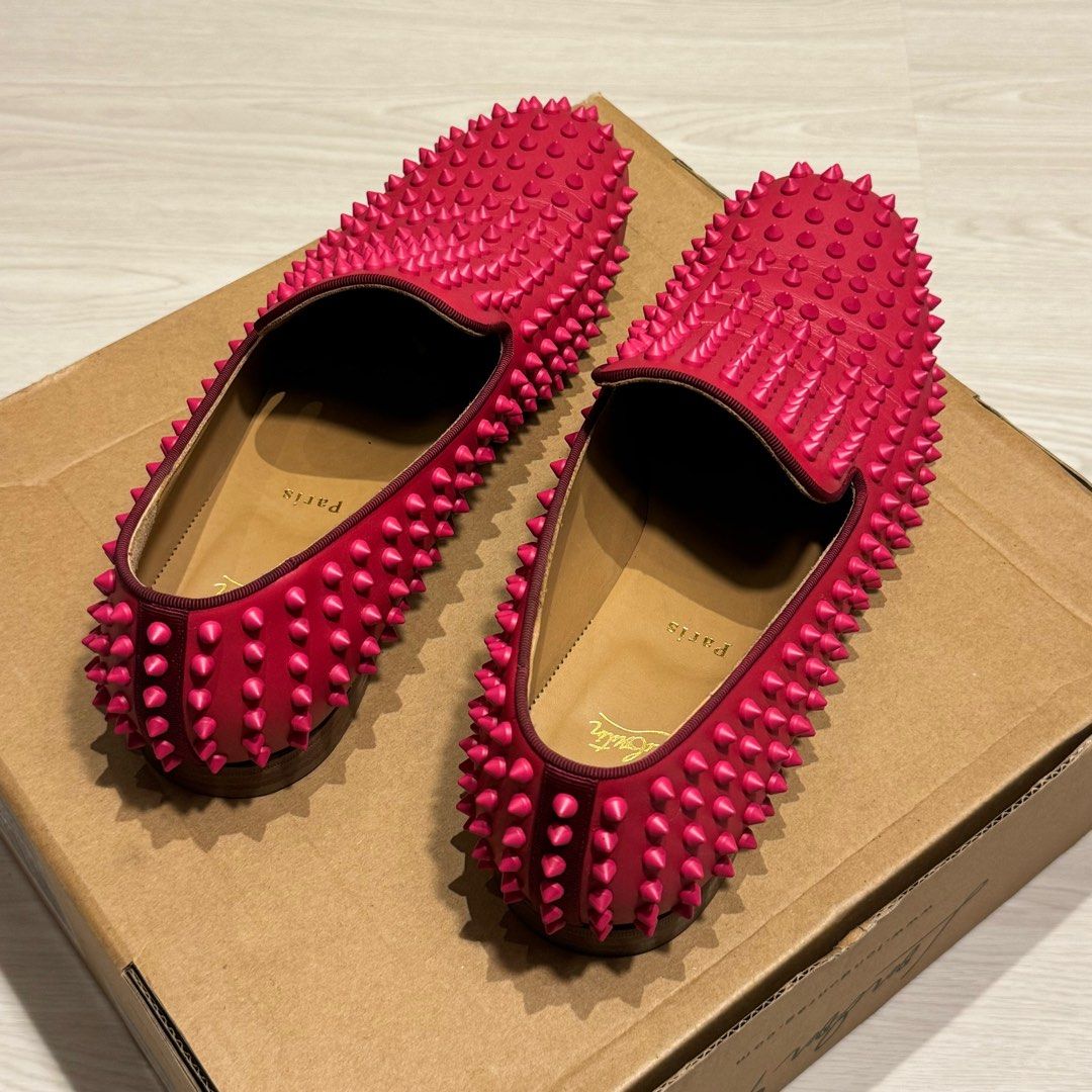 Christian louboutin rollerboy deals spikes mens black